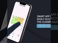 Double aspirateur de robot de balai de rotation avec le réservoir d'eau propre de contrôle électrique de station de balai d'individu