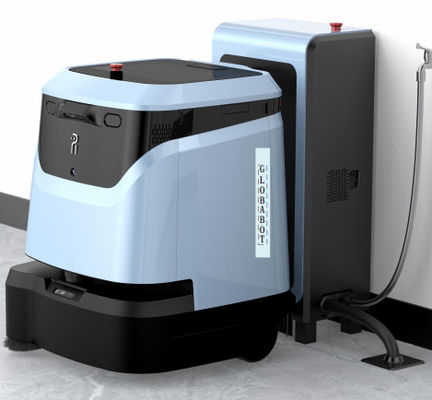 Nettoyeur de sol robotisé commercial certifié CE RoHS avec aspirateur
