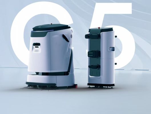 Nettoyeur de plancher robot commercial avec un réservoir d'eau de 45L et 45L