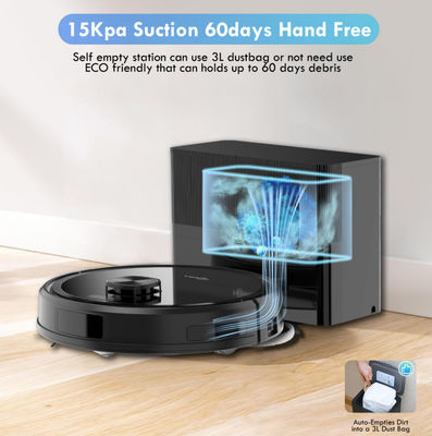 Aspirateur Robot avec Serpillère Rotative pour Nettoyage en Profondeur des Sols