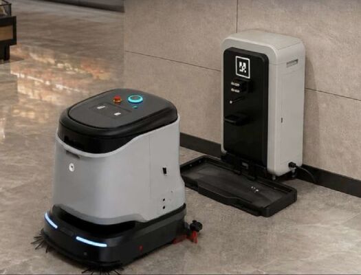 Nettoyeur de plancher robotisé commercial avec station de base