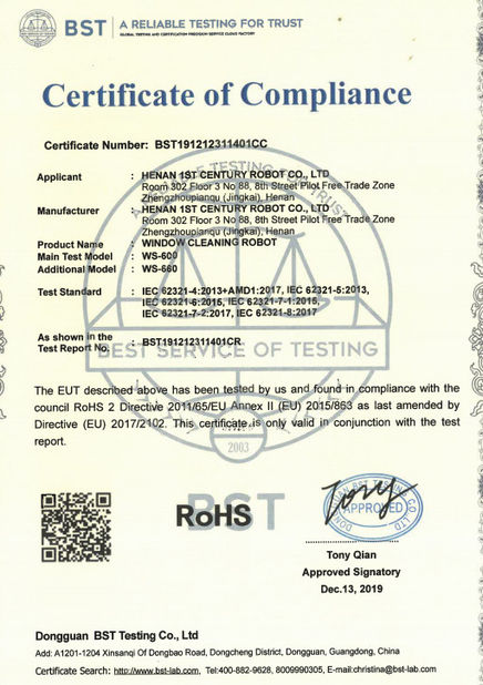 Chine Shenzhen Globabot Facotry certifications
